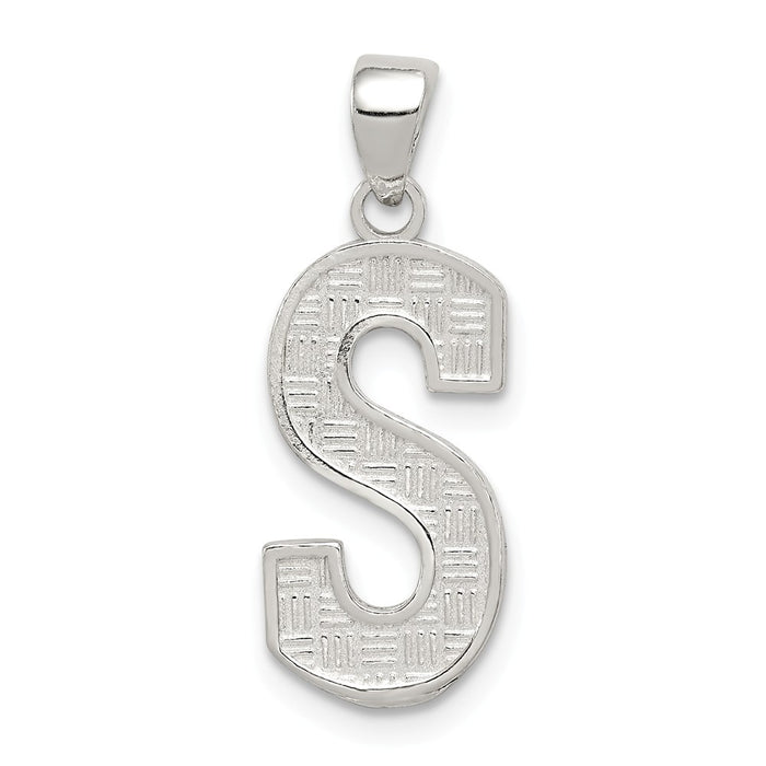 Million Charms 925 Sterling Silver Alphabet Letter Initial S Charm