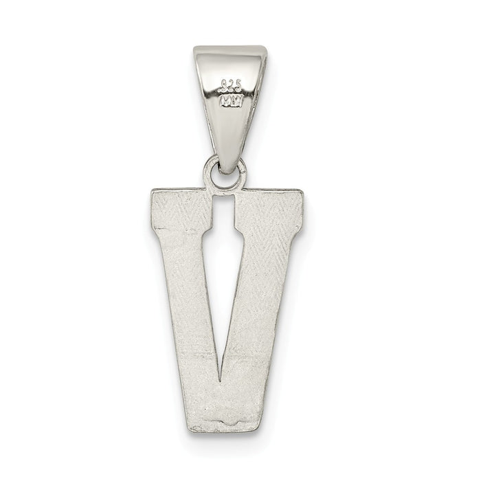 Million Charms 925 Sterling Silver Alphabet Letter Initial V Charm