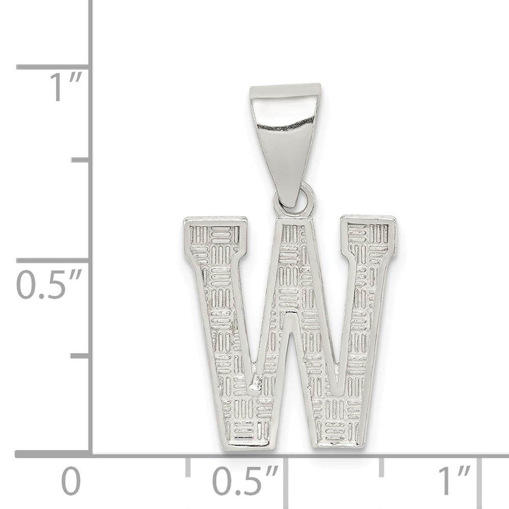 Million Charms 925 Sterling Silver Alphabet Letter Initial W Charm