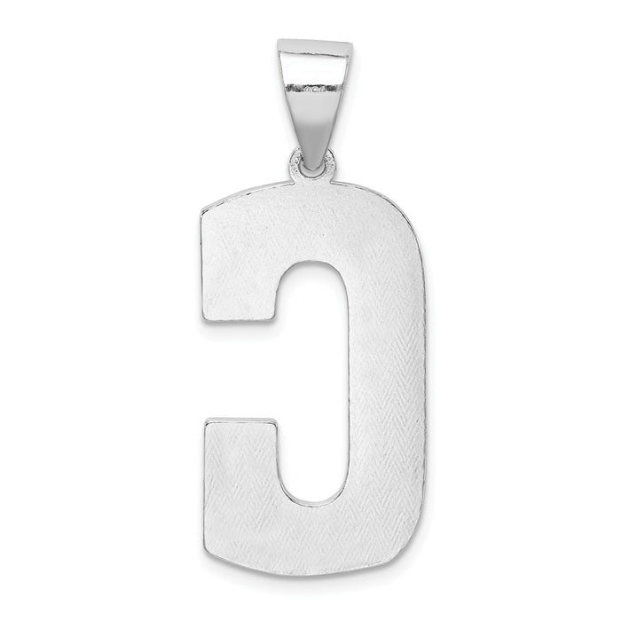 Million Charms 925 Sterling Silver Alphabet Letter Initial C Charm