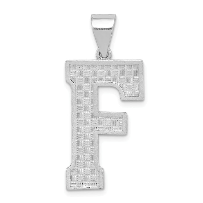 Million Charms 925 Sterling Silver Alphabet Letter Initial F Charm