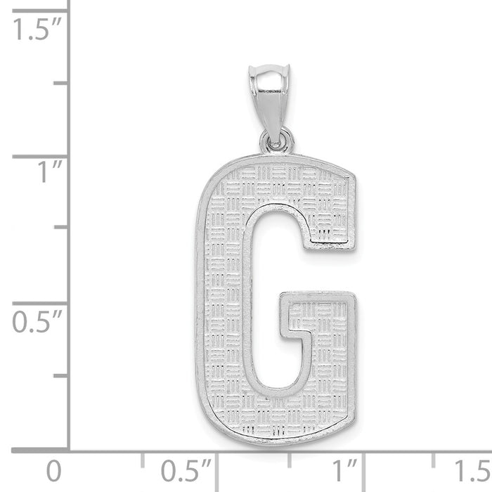 Million Charms 925 Sterling Silver Alphabet Letter Initial G Charm