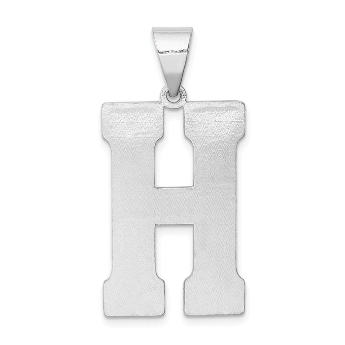 Million Charms 925 Sterling Silver Alphabet Letter Initial H Charm