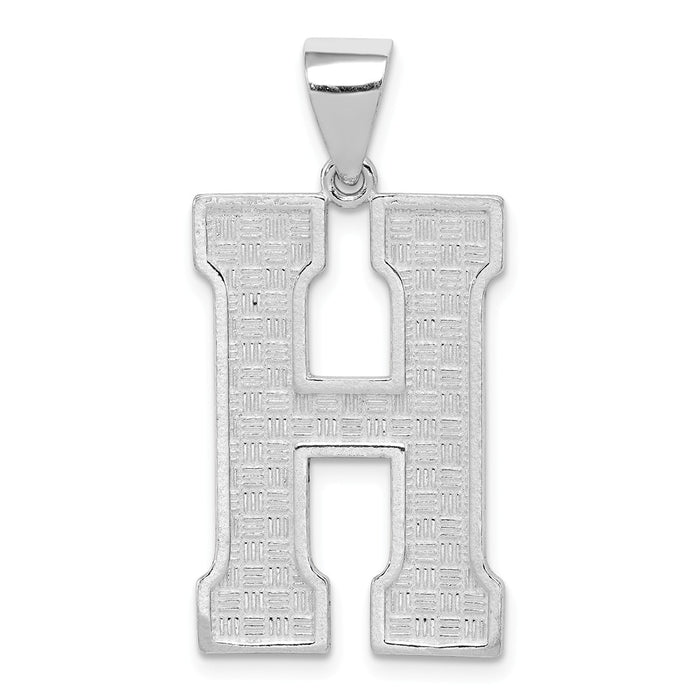 Million Charms 925 Sterling Silver Alphabet Letter Initial H Charm