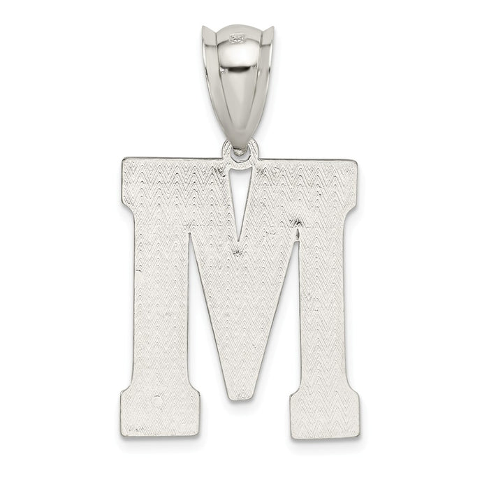 Million Charms 925 Sterling Silver Alphabet Letter Initial M Charm