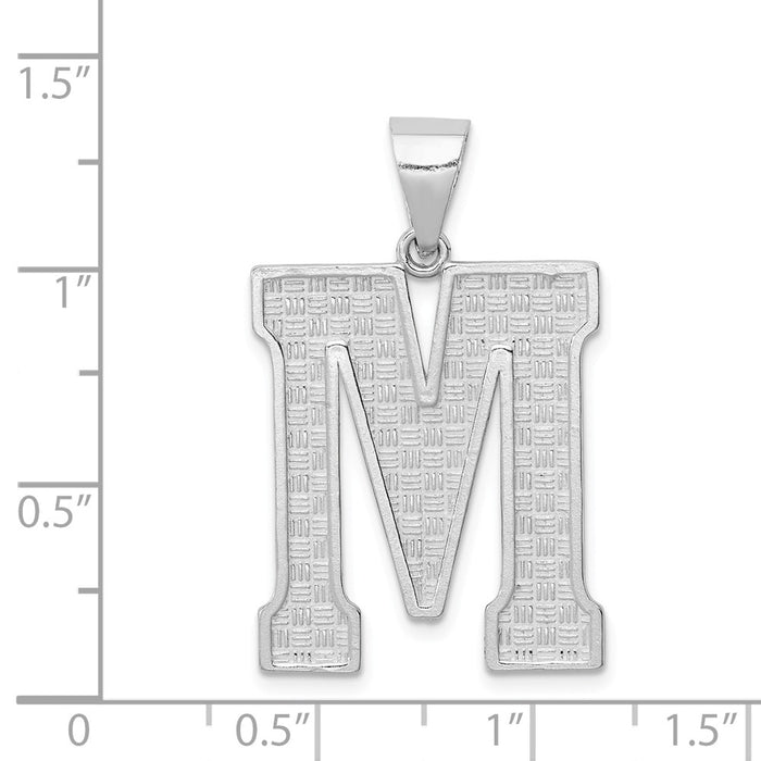 Million Charms 925 Sterling Silver Alphabet Letter Initial M Charm