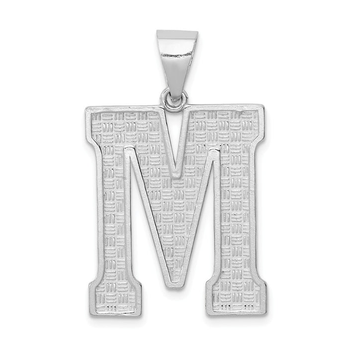 Million Charms 925 Sterling Silver Alphabet Letter Initial M Charm