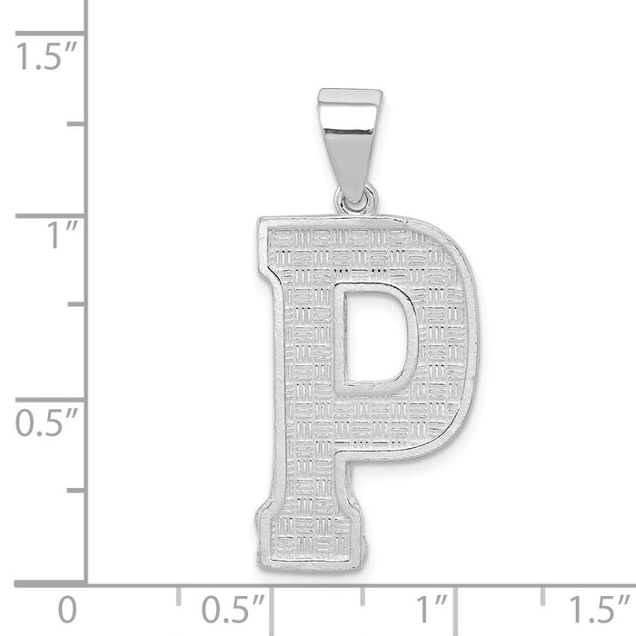 Million Charms 925 Sterling Silver Alphabet Letter Initial P Charm