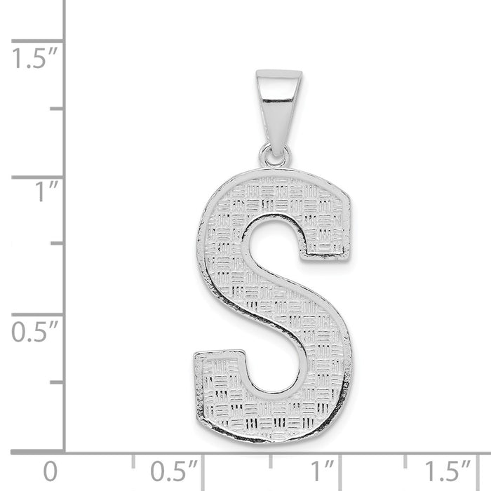 Million Charms 925 Sterling Silver Alphabet Letter Initial S Charm