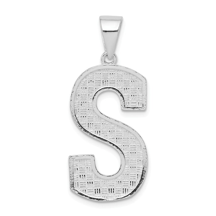 Million Charms 925 Sterling Silver Alphabet Letter Initial S Charm