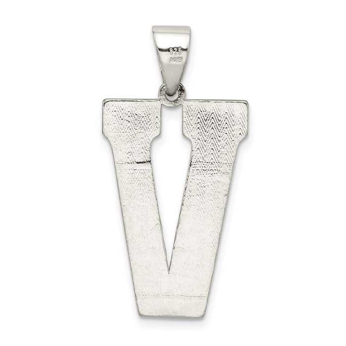 Million Charms 925 Sterling Silver Alphabet Letter Initial V Charm