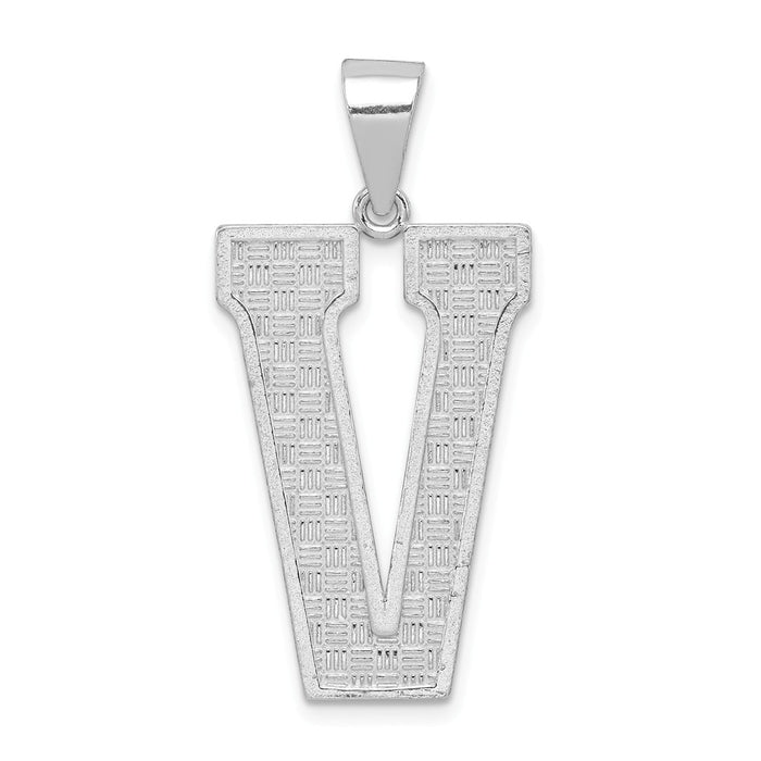 Million Charms 925 Sterling Silver Alphabet Letter Initial V Charm