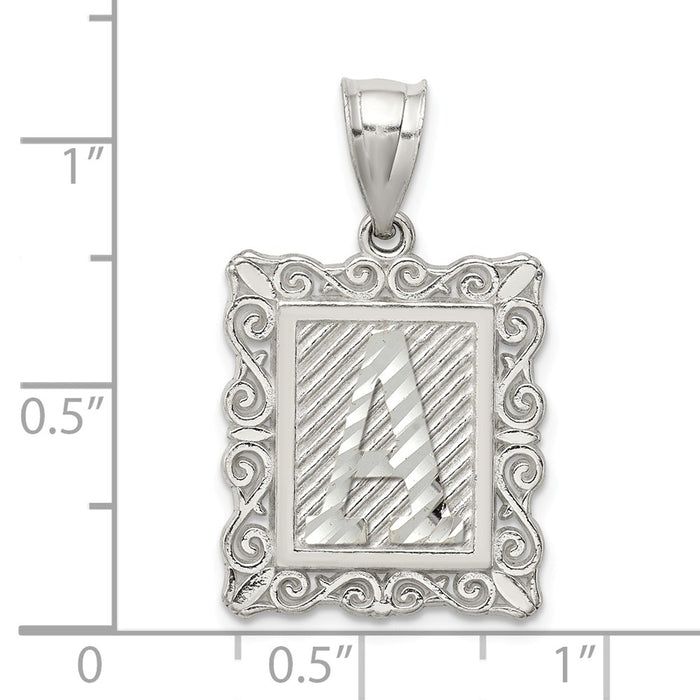 Million Charms 925 Sterling Silver Alphabet Letter Initial A Charm