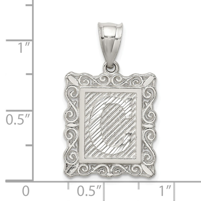 Million Charms 925 Sterling Silver Alphabet Letter Initial C Charm