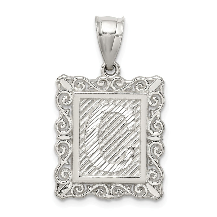 Million Charms 925 Sterling Silver Alphabet Letter Initial C Charm