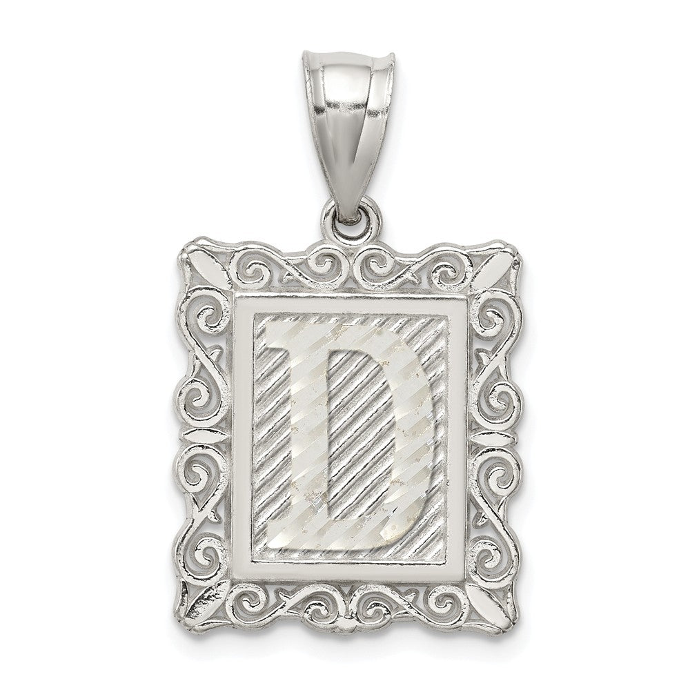Million Charms 925 Sterling Silver Alphabet Letter Initial D Charm