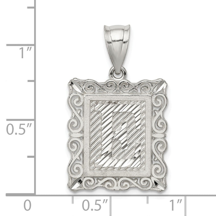 Million Charms 925 Sterling Silver Alphabet Letter Initial E Charm