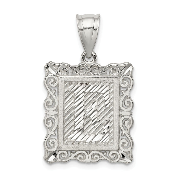 Million Charms 925 Sterling Silver Alphabet Letter Initial E Charm