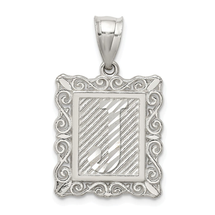 Million Charms 925 Sterling Silver Alphabet Letter Initial J Charm