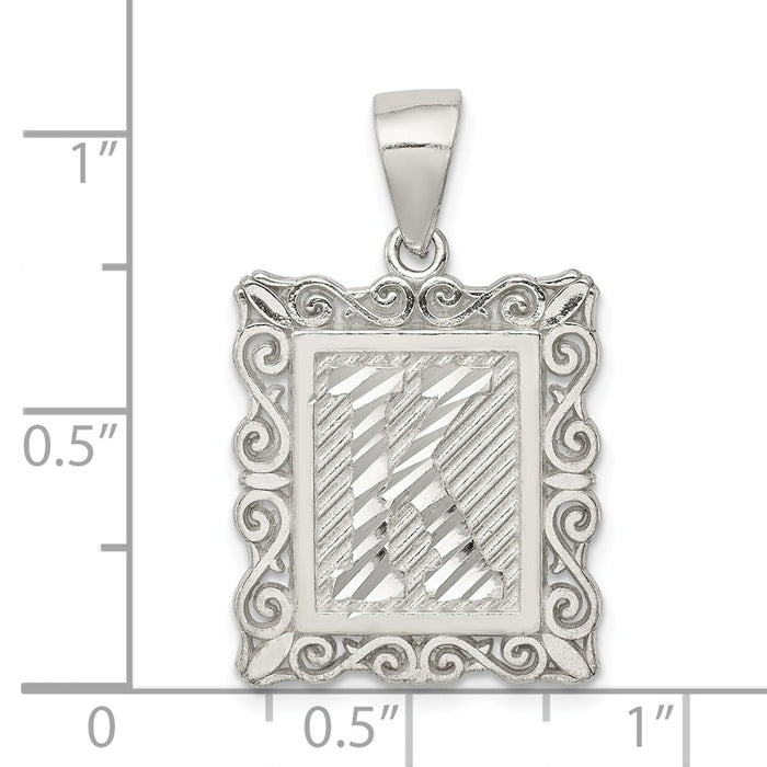 Million Charms 925 Sterling Silver Alphabet Letter Initial K Charm