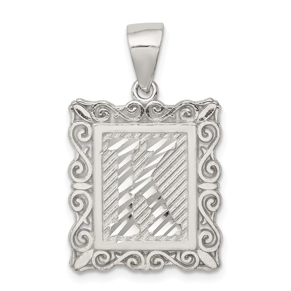 Million Charms 925 Sterling Silver Alphabet Letter Initial K Charm