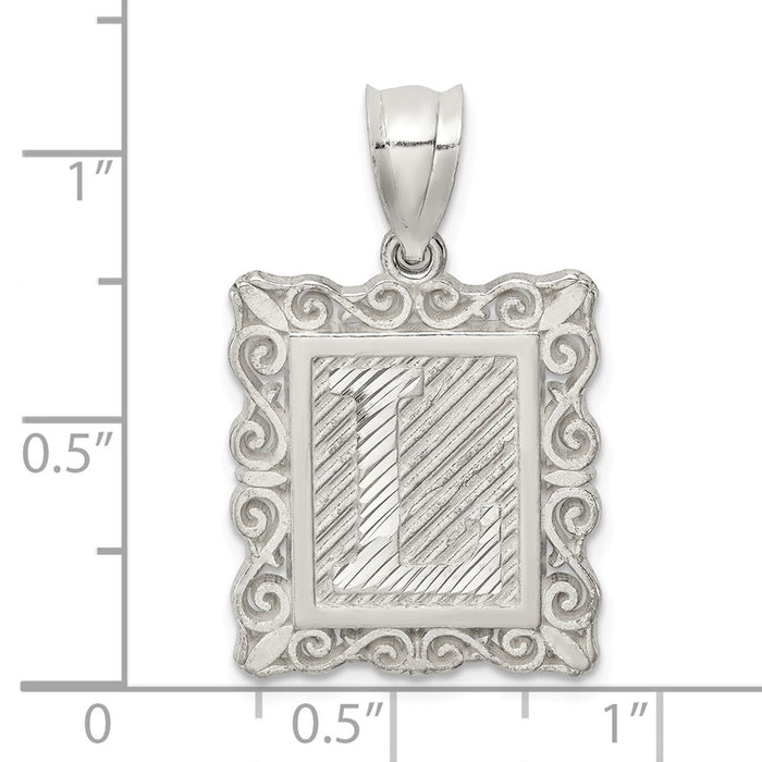 Million Charms 925 Sterling Silver Alphabet Letter Initial L Charm