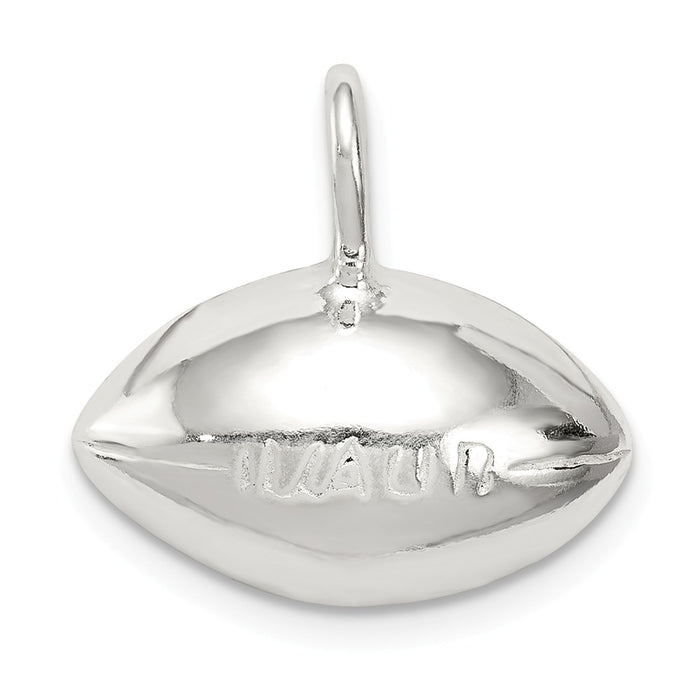 Million Charms 925 Sterling Silver Sports Football Charm