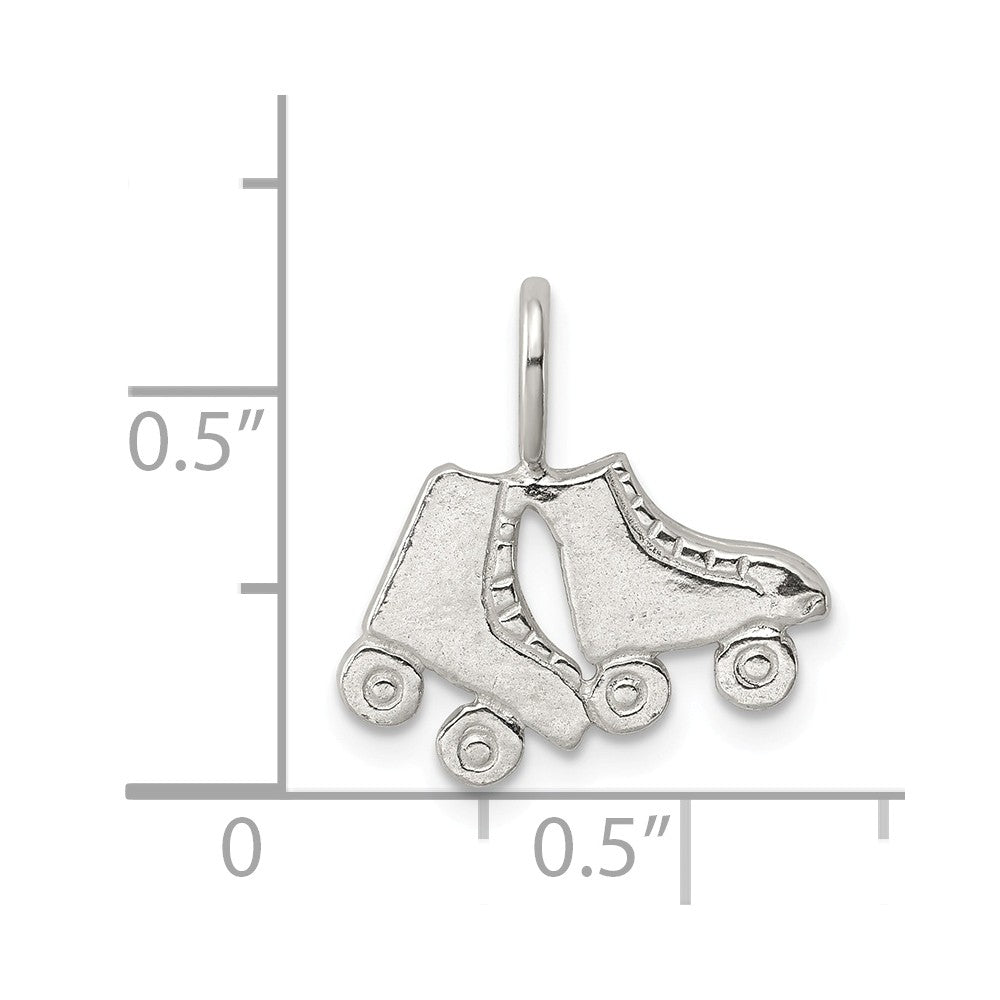 Million Charms 925 Sterling Silver Roller Skates Charm