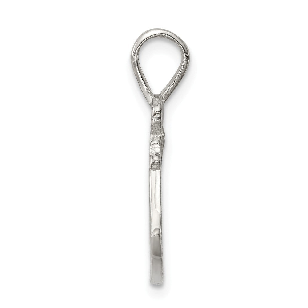 Million Charms 925 Sterling Silver Skier Pendant