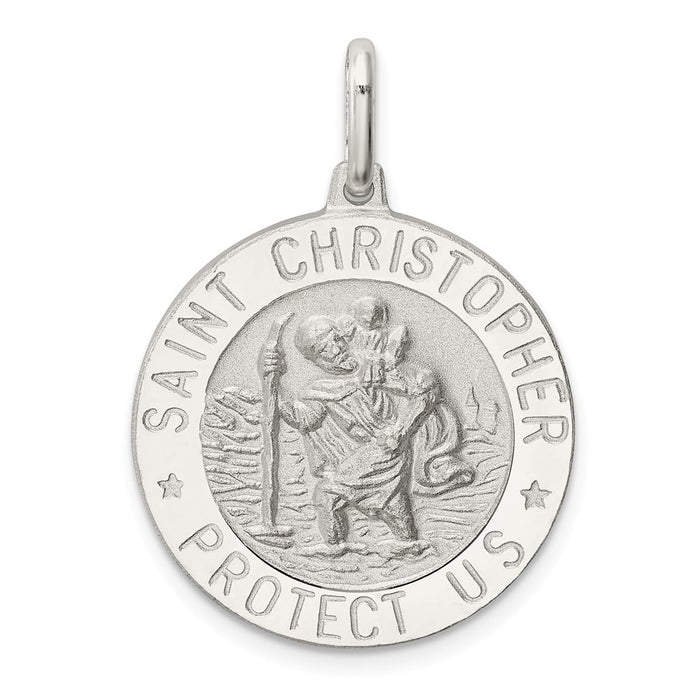 Million Charms 925 Sterling Silver Religious Saint Christopher Medal