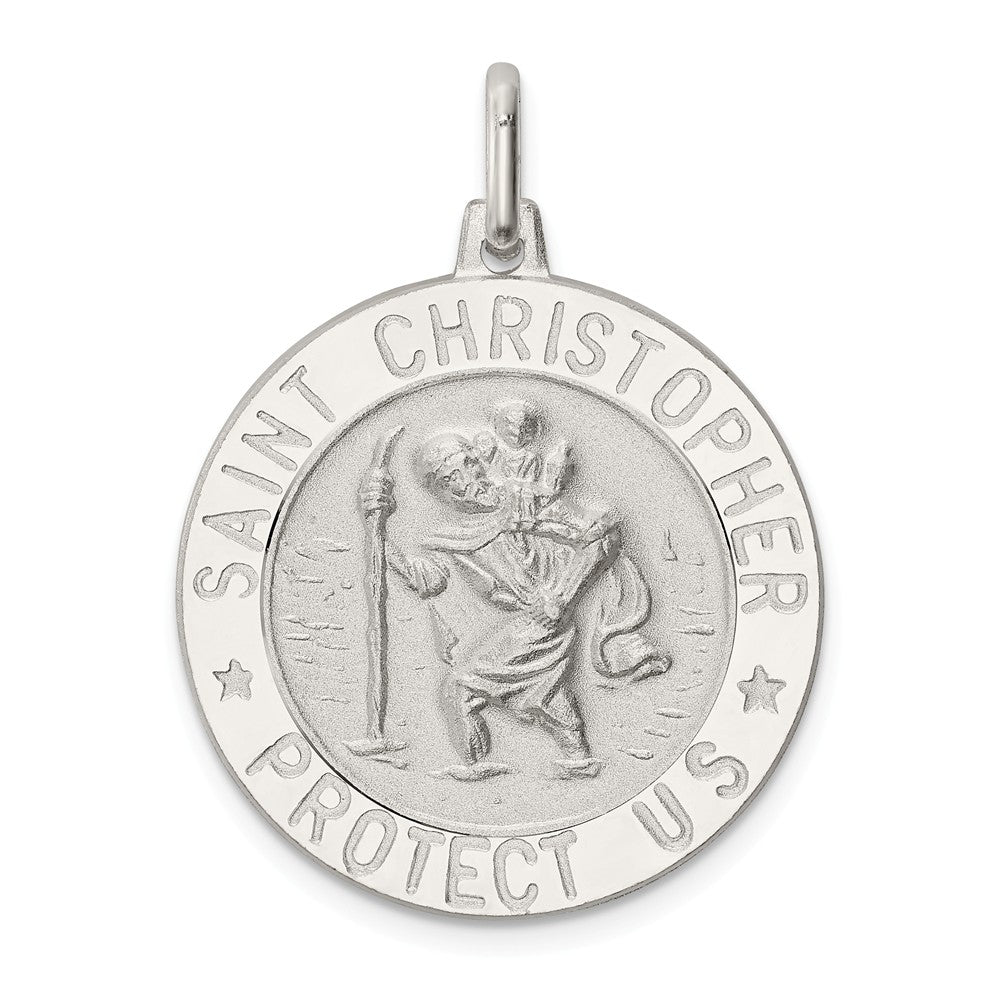 Million Charms 925 Sterling Silver Religious Saint Christopher Medal