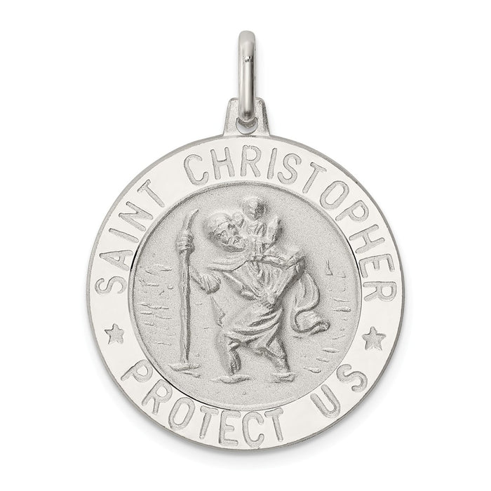 Million Charms 925 Sterling Silver Religious Saint Christopher Medal