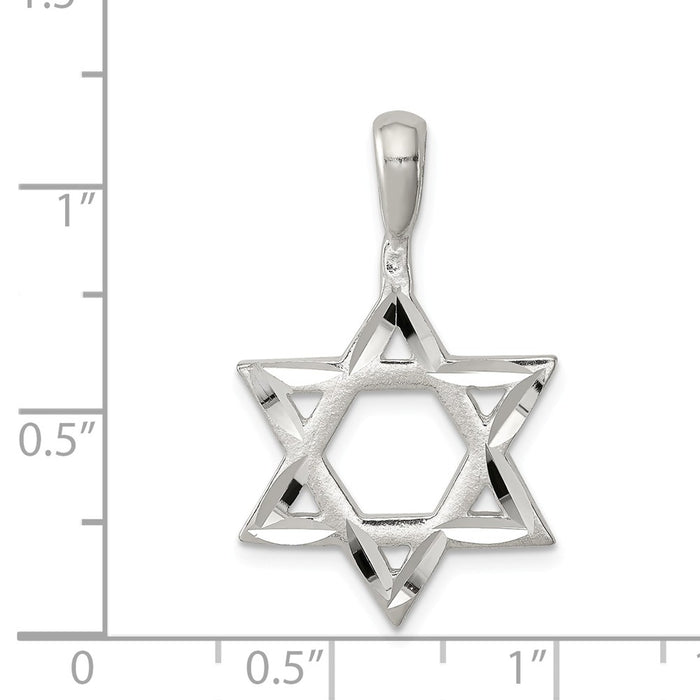 Million Charms 925 Sterling Silver Religious Jewish Star Of David Charm