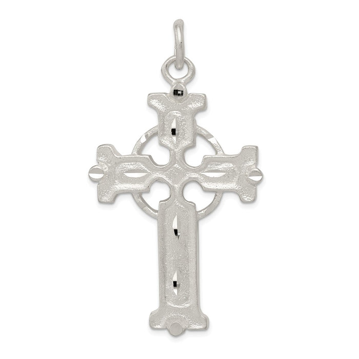 Million Charms 925 Sterling Silver Iona Relgious Cross Pendant