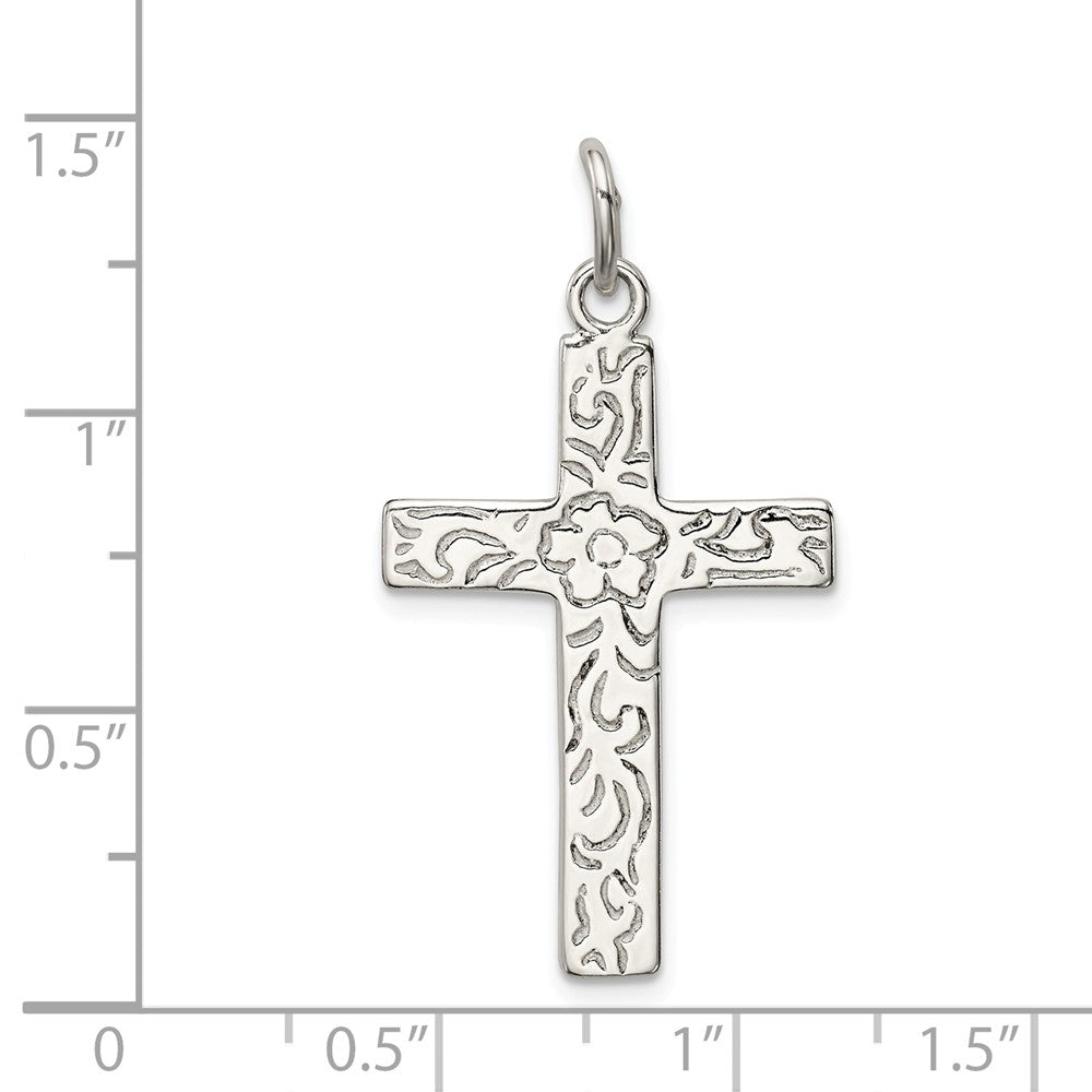 Million Charms 925 Sterling Silver Latin Relgious Cross Pendant