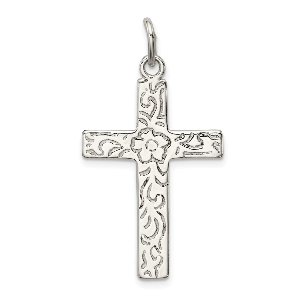 Million Charms 925 Sterling Silver Latin Relgious Cross Pendant