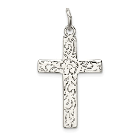 Million Charms 925 Sterling Silver Latin Relgious Cross Pendant