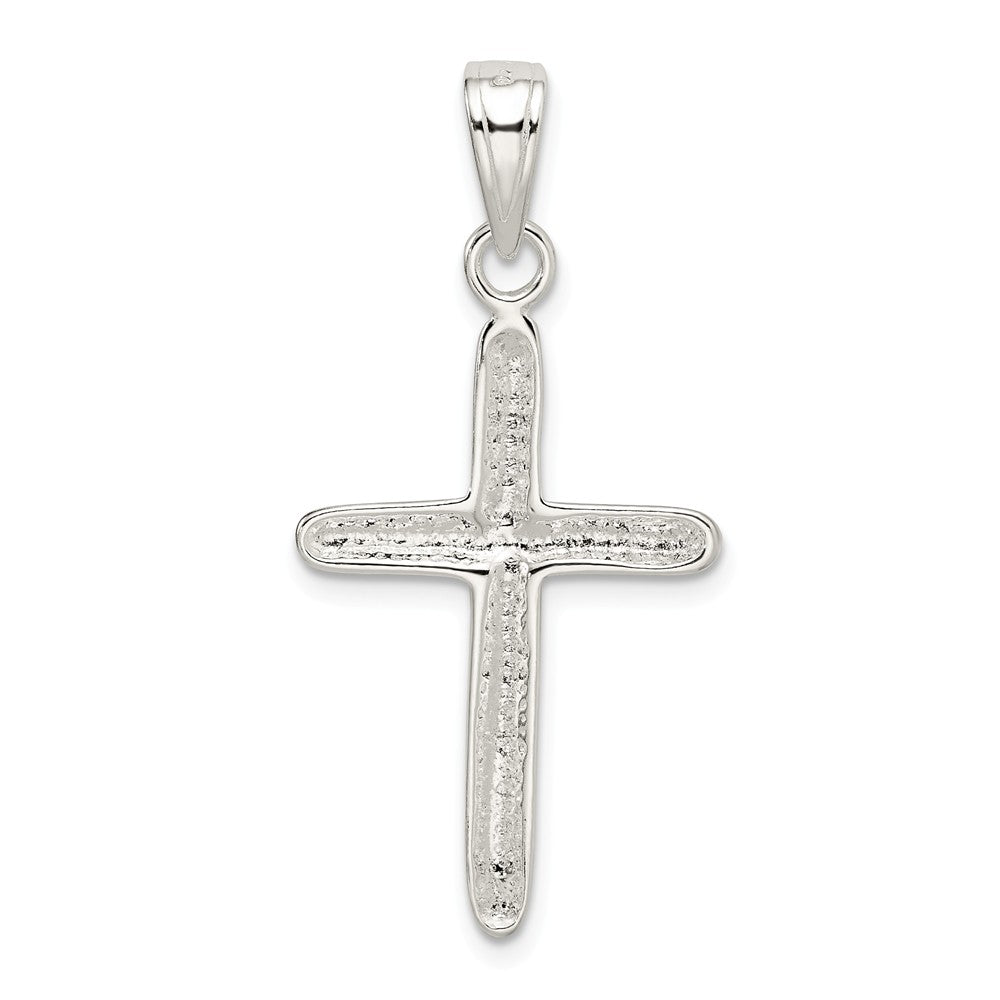 Million Charms 925 Sterling Silver Polished Relgious Cross Pendant
