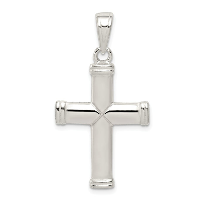 Million Charms 925 Sterling Silver Reversible Relgious Cross Pendant