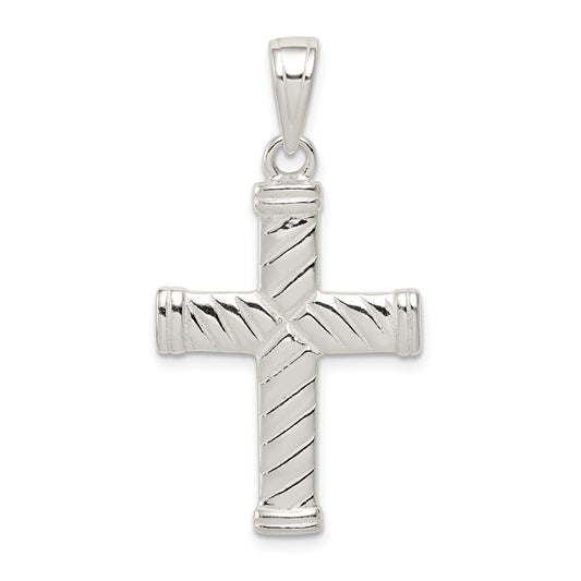 Million Charms 925 Sterling Silver Reversible Relgious Cross Pendant