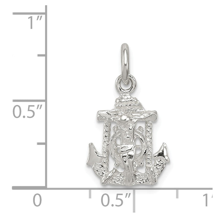 Million Charms 925 Sterling Silver Mariners Relgious Cross Charm