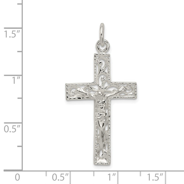 Million Charms 925 Sterling Silver Inri Relgious Crucifix Pendant