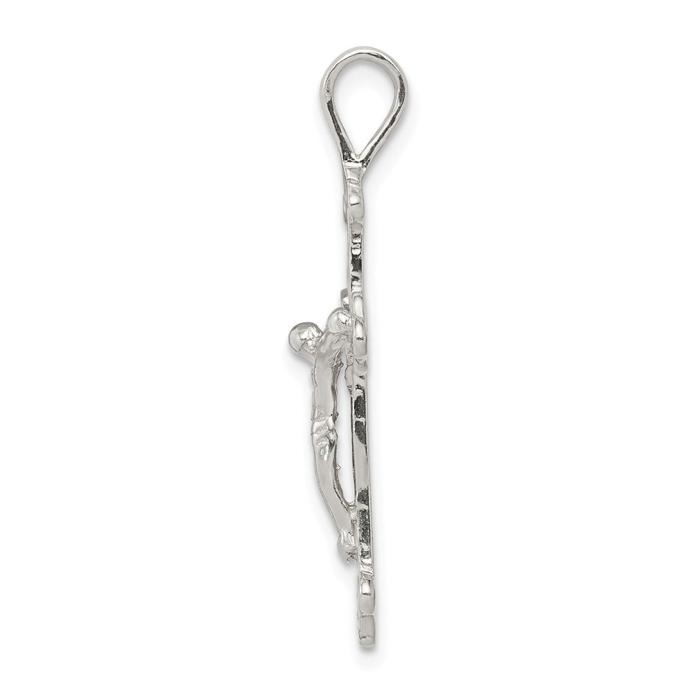 Million Charms 925 Sterling Silver Relgious Crucifix Pendant