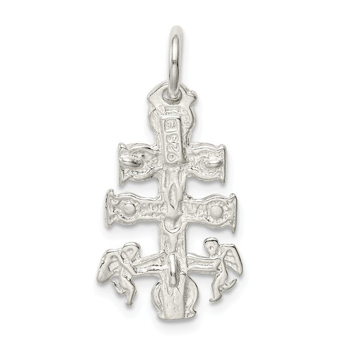 Million Charms 925 Sterling Silver Cara Vaca Relgious Crucifix Pendant