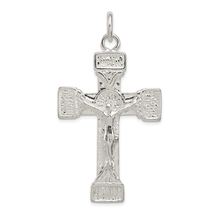 Million Charms 925 Sterling Silver Latin Relgious Crucifix Pendant