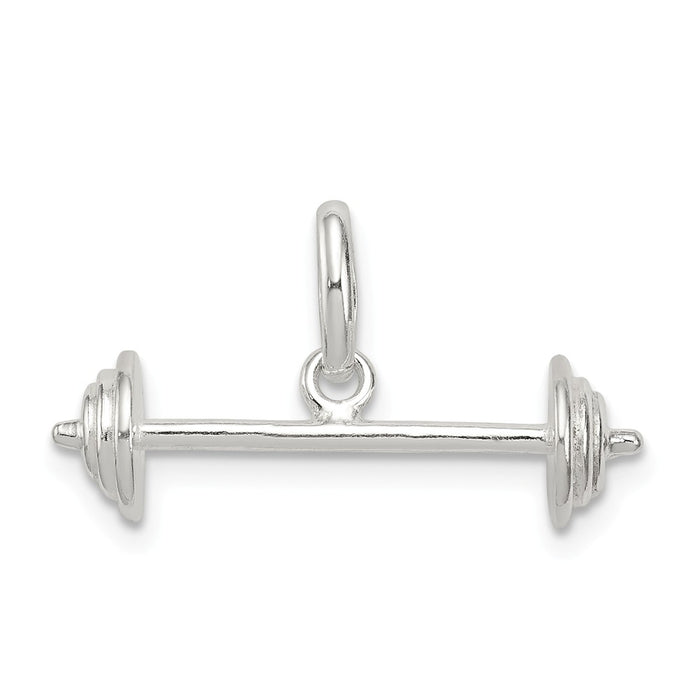 Million Charms 925 Sterling Silver Barbell Charm