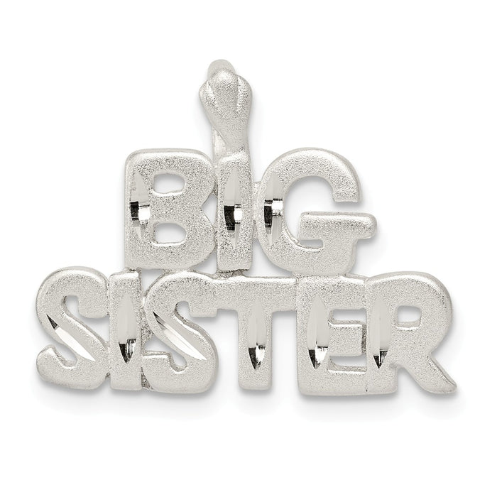 Million Charms 925 Sterling Silver Big Sister Charm