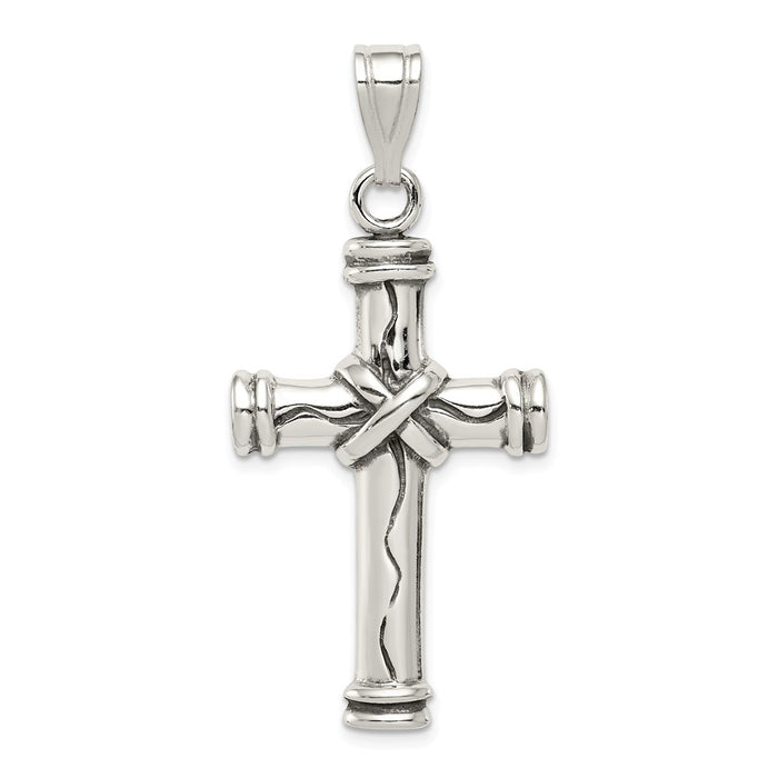 Million Charms 925 Sterling Silver Antique Relgious Cross Pendant