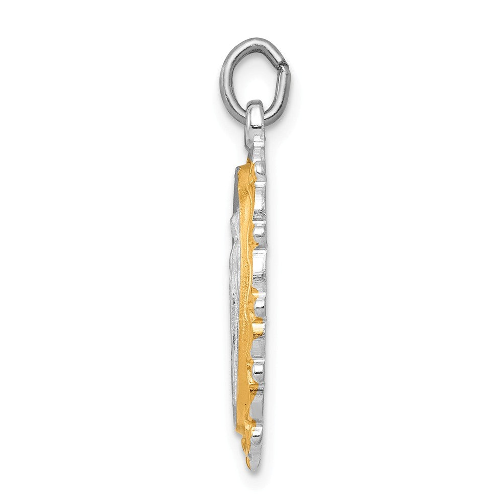 Million Charms 925 Sterling Silver Rhodium-Plated & Vermeil Religious Miraculous Medal