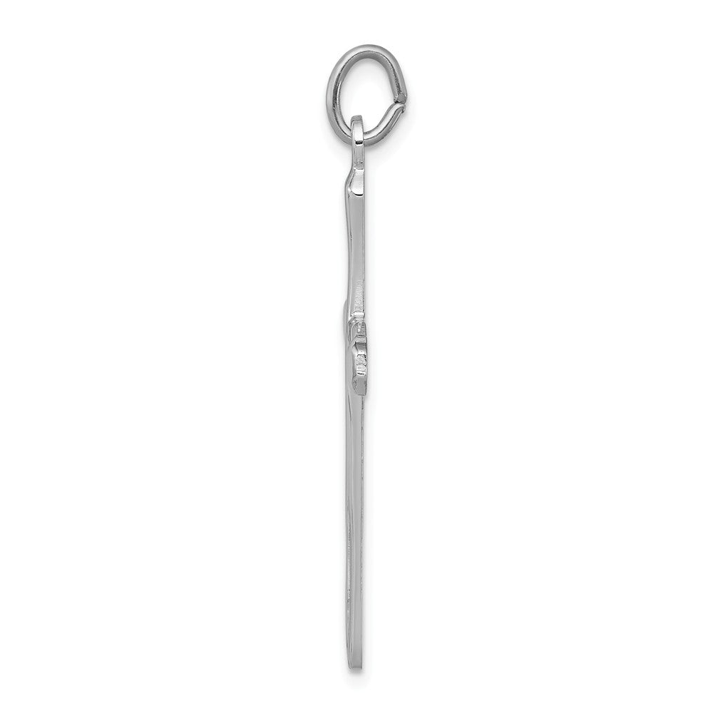 Million Charms 925 Sterling Silver Rhodium-Plated & Vermeil Nail Relgious Cross Pendant